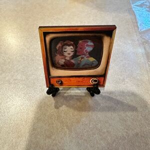 Vintage TV Brooch with Retro Design
